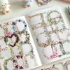 Colección Pegatinas de Encaje con Borde Transparente Retro Simple Fresco Diario DIY Material Decorativo Impermeable Venta al por Mayor