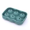 Molde de Bola de Gelo de Silicone com 4 Furos, Bandeja de Gelo de Silicone, Molde de Bandeja de Gelo de Silicone com 4 Bolas de Gelo Redondas Conectadas, Não Tem Medo de Quebrar e Bandeja de Gelo Durável