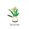 Insignia Metálica de Flor de Peonía Dibujo Animado Moda Creativa Versátil Tulipán Girasol Broche Ropa Bolso Escolar Accesorios