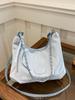 Bolsa Casual de Grande Capacidade para Mulheres 2024 Novo Trabalho de Verão Viajante Pão Macio Moda Estudante Ombro Bolsa Transversal