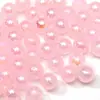 Contas redondas olho de gato acrílicas com banho UV, materiais para pulseira de miçangas DIY feitas à mão, contas soltas para artesanato com miçangas DIY