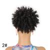 Paquete de peluca de comercio exterior, rollo pequeño de seda de alta temperatura, paquete de cabello con cordón, paquete de cabello rizado con tornillo esponjoso, red elástica, cola de caballo con cordón