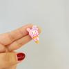 Sanrio sorvete hairpin bonito cone dos desenhos animados clipe duckbill comida e jogar acessórios para o cabelo coração da menina clipe de franja criativa