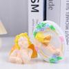 Meiqier Molde de Silicone 3D 3D Anjo Pedra Perfumada para Bolo de Chocolate Fondant DIY Molde de Assar