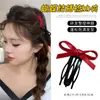 Pinza para el pelo de lazo coreano Pinza para el pelo exquisita de alta gama Pinza para flequillo de verano fresca de dopamina Pinza recta Pinza pequeña