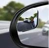 Espejo de Punto Ciego para Coche en Forma de Abanico sin Marco, Espejo Auxiliar de Visión Trasera HD Gran Angular Giratorio 360 Grados