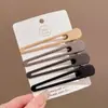 Pasador del Mismo Estilo de Zhao Lusi, Pasador Lateral Color Café, Pinza para Flequillo, Pinza de Pato para la Frente, Pinza de Accesorios para el Cabello de Moda y Sencilla