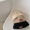 Gorro estiloso para niños de otoño e invierno, gorro versátil estilo coreano para primavera, gorro de lana para niños y niñas con personalidad única
