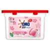 Omo Cápsulas de Detergente para Lavadora Taller Natural Protección del Color Limpieza de Ropa Flor de Cerezo Té Blanco Múltiples Funciones Disponibles