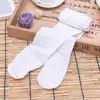 Meias Brancas para Bebê Meias de Dança Antiderrapantes Veludo Anti-Pilling Meia-Calça Infantil Primavera Verão Leggings Finas para Meninas