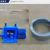 Máquina roladora de bancada com pele de alumínio isolante, máquina roladora de tubos multifuncional de chapa de ferro branca, máquina de flangear, pequena roladora manual de chapas