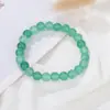 Pulsera de Piedra Natural de Venta Caliente Europea y Americana Pulsera Pulsera Elástica 8 mm Piedra Ojo de Tigre Turquesa Blanca Ágata Pulsera de Cuentas