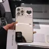 Coração Vermelho e Preto Adequado para Iphone16Promax Apple 15 Capa de Celular Feminina 14 Tudo Incluído Anti-Queda 13 Fofo 12