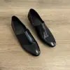 Novedad Primavera/Verano 2026 Mocasines Negros para Mujer, Zapatos de Cuero Slip-On Estilo Británico, Comercio Transfronterizo