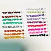 Peridoto Natural Granate Rojo Amatista Labradorita Granate Morado Ágata de Hierba Acuática Ágata Roja Negra Rosa Verde 3*5 mm