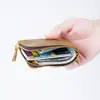 Nuevo Producto de Comercio Exterior: Piel de Vaca de Primera Capa, Resistente al Desgaste, Estilo Vintage, Estilo de Negocios, Colorido, Billetera Pequeña Unisex para Guardar Monedas