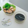 [Selección Premium] Cesta de Fruta de Hierro Forjado Estilo Ins Nórdico para Mesa de Café de Sala de Estar, Almacenamiento Simple y Creativo de Snacks para Uso Doméstico