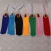 Borla Cola de Fénix de 15 cm Colgante Pequeño Borla de Diamante para Sombrero Venta al por Mayor Borla de Piedra Preciosa Colgante para Coche Nudo Chino Colgante
