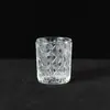 Copo de Vidro Transparente Criativo para Vela Perfumada Estilo Nórdico Padrão Vela Simples Ornamento Decorativo Ins