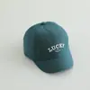 Boné de Baseball Sorriso da Sorte com Aba Curta Japonês e Coreano Proteção Solar para Bebês Boné Bico de Pato Chapéu de Sol para Exterior Proteção Solar para Crianças