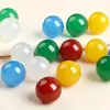 Contas de Ágata Natural Meio Furo Contas Soltas Ágata Vermelha Contas Sem Furo Contas Redondas Acessórios para Joias DIY Atacado Contas Semi-Acabadas