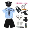Ropa Pequeña de Policía para Niños, Trajes de Ropa para Niños, Uniformes Militares, Ropa de Verano para Niños y Niñas, Disfraces Pequeños de Policía de Tráfico para Bebés, Juego de Rol