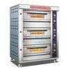 Horno de Tres Niveles Seis Bandejas Horno en Capas Tres Niveles Seis Bandejas Horno Eléctrico Plano Tienda de Pan Pizza Pastel Horno