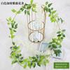 Flor de Glicínia Flor Artificial Violeta Flor de Teto Vinha Floral Interna Decoração de Casamento Rattan Flor de Plástico Faixa de Flor Vinha Planta Verde