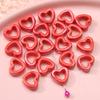 Novo produto 2022 Halo oco amor contas de cerâmica DIY joias feitas à mão esmalte de flor contas de porcelana acessórios para pulseira Atacado