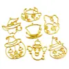 Accesorios hechos a mano DIY demonio fantasma bruja calabaza marco de metal molde colgante