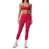 Conjunto de Yoga Seamless de Verano para Mujer, Cuello Halter, Espalda Descubierta, Corte Ajustado, Espalda Bonita, Secado Rápido, Atuendo Deportivo de Fitness para Correr y Yoga 2557