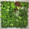 Parede de plantas simulada 100*100, parede de plantas verdes tridimensional, decoração com flores e grama artificiais, fundo verde, parede popular da internet