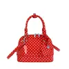 Nuevo Bolso Boston Lindo y Fresco de Lunares Estilo Coreano 2025, Bolso Cruzado Versátil Casual para el Día a Día