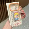 Soporte de Bebé Llorando con Lunares 3D se Transforma Instantáneamente en Funda Transparente Cielo Estrellado Dopamina Compatible con iPhone 16 y iPhone 17 Pro Max
