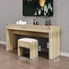 Quarto padrão de hotel, conjunto completo de rack para TV, projetado para quartos de hóspedes, rack de TV simples, adequado para apartamentos e pousadas, mesa retangular longa