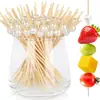 Suministro exclusivo transfronterizo de palillos de fruta de perla blanca para decoración de fiesta, bar, plato de frutas, aperitivo, palillos de cóctel de perla rosa