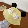 Bonito Sombrero de Pescador de Mickey Mouse para Mujer, Nuevo Estilo Verano 2026, Sombrero de Protección Solar, Sombrero de Cubo de Dibujos Animados que Hace que la Cara Parezca Más Pequeña, Moderno
