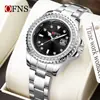 Reloj de Cuarzo Marca Ofns Versión Coreana Diamante Luminoso para Mujer Redondo Pequeño Casual Lujo Ligero con Calendario Reloj Impermeable
