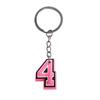 Llavero de Letra Rosa Colgante para Bolsa Escolar Llavero de Bolsa de Sentido Avanzado Llavero de Colgante Pequeño Pvc en stock