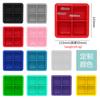 Molde de gelo redondo de silicone molde de gelo caixa de gelo seis compartimentos máquina de gelo 6 furos com tampa compartimento duplo cubo de gelo molde de hóquei no gelo cubo de gelo
