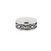 Plata esterlina s925 plata tailandesa envejecida espaciador de cruz de 8 mm diy pulsera para hombre pulsera Wenwan cuentas espaciadoras material para accesorios