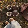 ¡Súper Cómodo! Zapatillas Estrelladas Estampado Leopardo para Mujer 2025 Modelo Nuevo, Ante Retro de Suela Gruesa, Forradas de Felpa, Zapatos Casuales Cálidos
