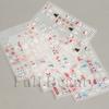 Stickers navideños para uñas transfronterizos ins dibujos animados alce muñeco de nieve bufanda oso copo de nieve esmerilado stickers navideños para uñas