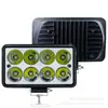 Suministro Especial Transfronterizo de Luces LED para Automóviles 4 Pulgadas 8 LEDs 24W Luces de Trabajo Luces para Vehículos Todoterreno Luces de Inspección de Faros Modificados