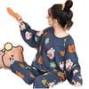 Pijama de Manga Comprida Feminina Outono e Inverno Primavera e Outono Estilo Coreano Novo Tamanho Grande Roupas de Casa Femininas Conjunto de Pijama Fofo de Desenho Animado Transfronteiriço