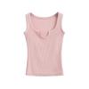 Spice Girls Roupa Exterior Regata Pequena Decote U 2025 Primavera e Verão Novo Fio Ajuste Slim Emagrecimento Base Alça Interna