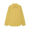 AliExpress Internacional 2026 Primavera Nova Roupa Feminina Cor Sólida Casual Simples Moda Cadarço Camisa 4764032