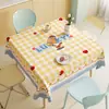 Mantel de Dibujos Animados, No Lavable, Impermeable, Resistente al Aceite, Resistente al Calor, Mantel de Mesa de Comedor, Lujo Ligero, Sensación de Alta Gama, Mantel de Mesa de Comedor con Ambiente Estilo Ins