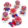 Pruebas de Muestra para Sellos de Goma Iluminados de Ultraman para Niños con Diseños de Telaraña DIY y Rueda de Fuego Giratoria