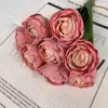 Flores Artificiales de Tulipan Decoraciones para el Hogar, Bodas, Sala de Estar, Comedor Ramo de Novia Accesorios para Fotografía Materiales Florales Ramo